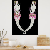 Erte - The Letter V from the Alphabet Suite, 1976 ポスター (キッチン)