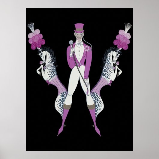 Erte - The Letter W from the Alphabet Suite, 1976 ポスター (正面)