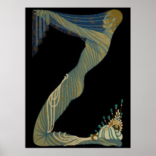 Erte - The Letter Z from the Alphabet, 1976 ポスター