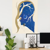 Erte - The Seasons, Winter, 1970 ポスター (ホームオフィス)