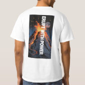 Erupt With Power Volcano Motivation Shirt Tシャツ (裏面)