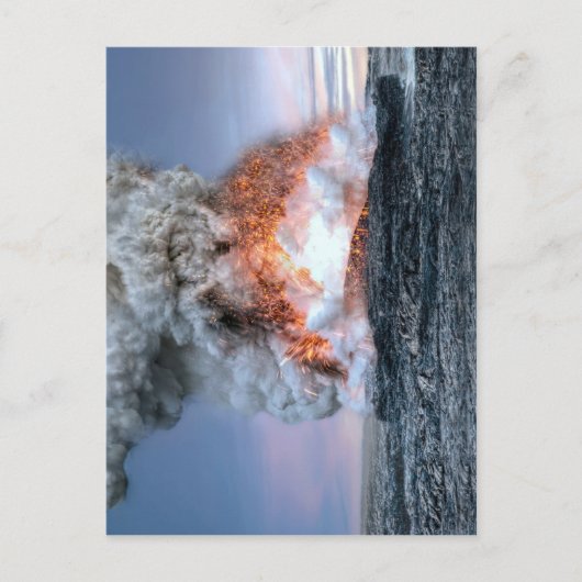 Eruption du volcan Kilauea à Hawaï, ポストカード (正面)
