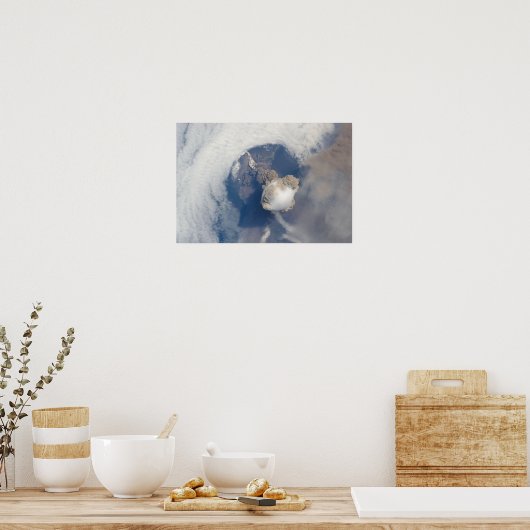 Eruption of Sarychev volcano 2 ポスター (キッチン)