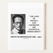 Erwin Schruline Physics Chemistry統計学 プランナー手帳 (裏面)