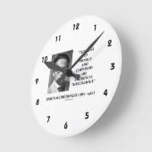 Erwin Schruline Physics Chemistry統計学 ラウンド壁時計 (傾斜)