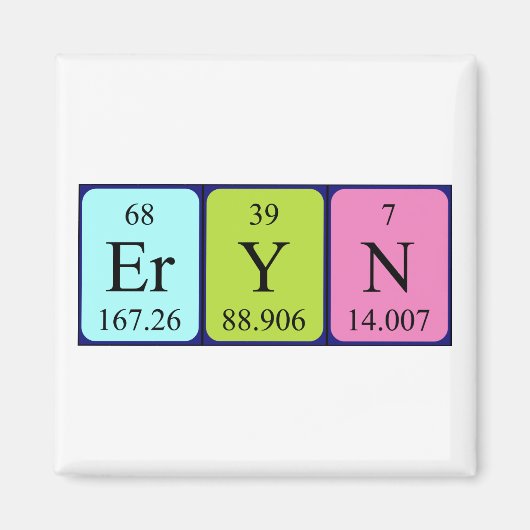 Eryn周期表名磁石 マグネット (正面)