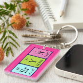 Eryn定期的なテーブル名のキーリング キーホルダー (正面右)