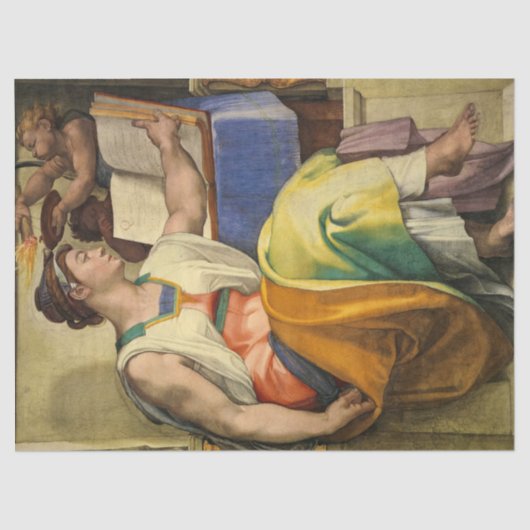 Erythraean Sibyl by Michelangelo 薄葉紙 (正面)