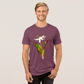 Erythronium Grandiflorum  トライブレンドＴシャツ (正面全面)