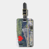 Erzsebet橋Iハートブダペスト ラゲッジタグ (正面縦)