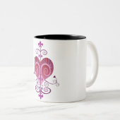 ERZULI FREDA DAHOMEY VEVEすりガラスのビールマグ ツートーンマグカップ (正面右)