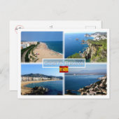 ESコスタブラバ – カレラビーチ – トサデマール –  ポストカード (正面/裏面)