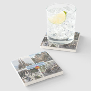 ESバルセロナ – サグラダファミリア – カーサバトロ ストーンコースター