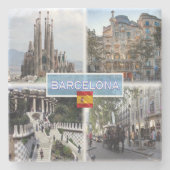 ESバルセロナ – サグラダファミリア – カーサバトロ ストーンコースター (正面)