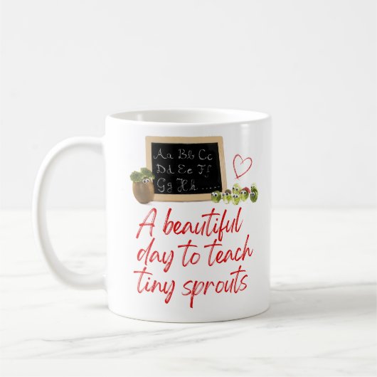 ES先生評価ギフトカスタム教育者 コーヒーマグカップ (左)