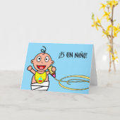 ES国連Niño! スペイン語の新生児のお祝い カード (黄色い花)