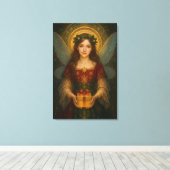 ES001_Enchanting Fairy - Christmas Edition #1 キャンバスプリント (インサイチュ (ウッドフロア))