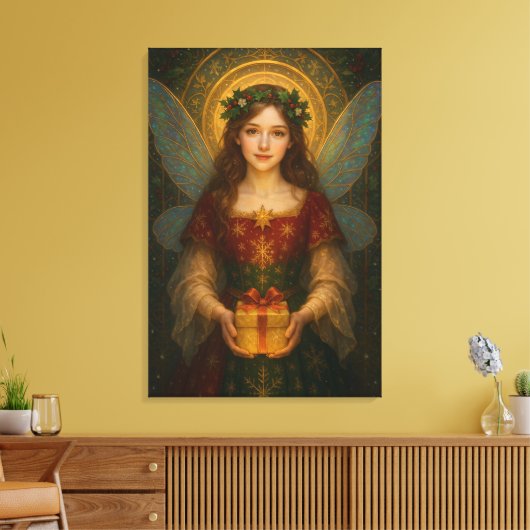 ES001_Enchanting Fairy - Christmas Edition #1 キャンバスプリント (インサイチュ (リビング))