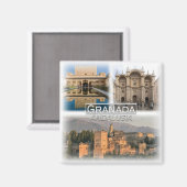 ES0123ヨーロッパ,スペイン,アンダルシア,グラナダ,冷蔵庫 マグネット (正面/裏面)