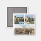 ES0133ヨーロッパ、スペイン、トレド、冷蔵庫 マグネット (正面/裏面)