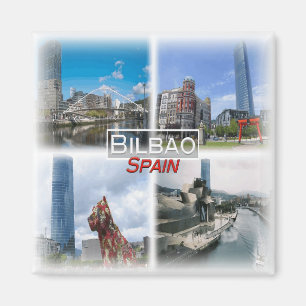 ES0136ヨーロッパ、スペインのビルバオ、冷蔵庫 マグネット