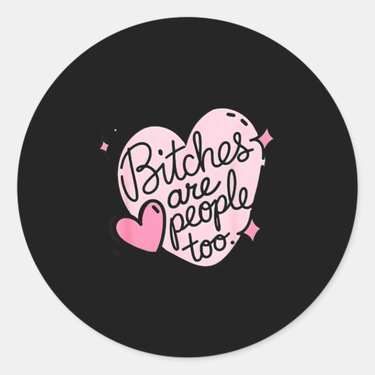 Es Are People Too Funny Humor Quote  ラウンドシール (正面)