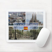 ES Espana – スペイン – バルセロナ – サグラダファミリア –  マウスパッド (マウス)