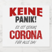 Es ist genug Corona für alle da  ビールラベル (シングルラベル)