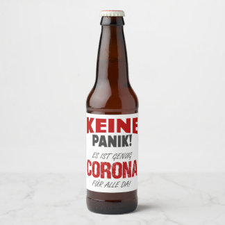 Es ist genug Corona für alle da  ビールラベル