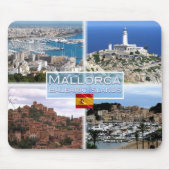 ES Mallorca – パルマ湾の景色 – Cap de Formentor マウスパッド (正面)