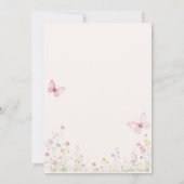 Es Nina Mexican Wildflower Spanish Baby Shower 招待状 (裏面)