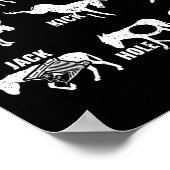 Es The World Funny Lazy Smart Half Fat Kick Kiss ポスター (角)