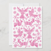 Es una invitación rosa otomí Chica 案内状 (裏面)