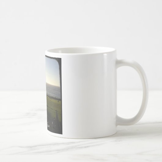 Esalen、大きいSurの表庭の芝生 コーヒーマグカップ (右)