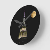 ESB at Night ラウンド壁時計 (傾斜)