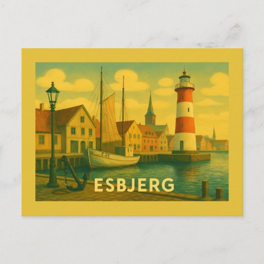 Esbjerg Man Meets Sea ポストカード (正面)