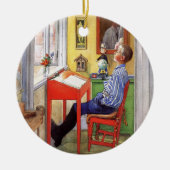 Esbjorn氏の宿題をカール・ラルソン氏が担当 セラミックオーナメント (正面)