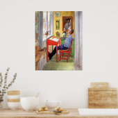 Esbjorn氏の宿題をカール・ラルソン氏が担当 ポスター (キッチン)