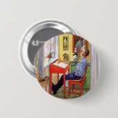 Esbjorn氏の宿題をカール・ラルソン氏が担当 缶バッジ (正面&裏面)