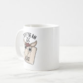 Escキーを押しおもしろいないで コーヒーマグカップ (正面左)