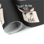 Escキーボードを使用しなおもしろいいDark BG ラッピングペーパー (ロールコーナー)