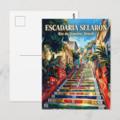 Escadaria Selarón Brazil ポストカード (正面/裏面)
