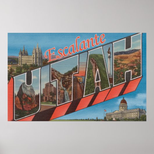 Escalante, Utah – ラージ・レター・シーン ポスター (正面)