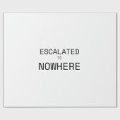 Escalated to Nowhere Corporate Irony Pattern Gift  ラッピングペーパー (フラット)