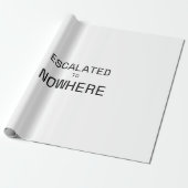 Escalated to Nowhere Corporate Irony Pattern Gift  ラッピングペーパー (アンロールド)