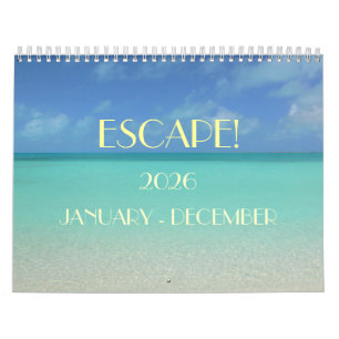 "ESCAPE" 2026年カレンダー/空/海/日カレンダー カレンダー