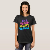 Escape Room食べ Sleep Escape Repeat for Point and Tシャツ (正面フル)