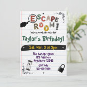 Escape Room Letter Birthday 招待状 (スタンド正面)