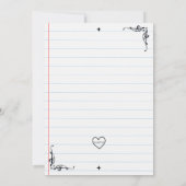 Escape Room Letter Birthday 招待状 (裏面)