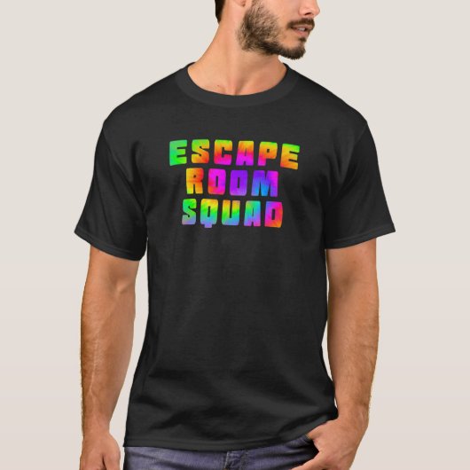 Escape Room Squad Game Adventure Tie Dye Mystery M Tシャツ (正面)